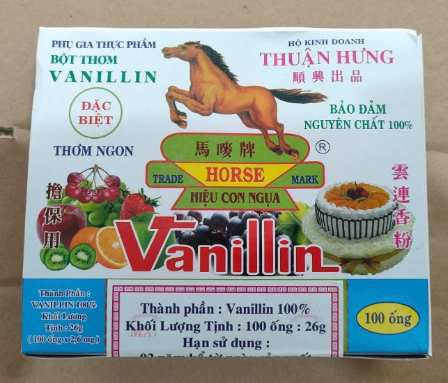 Hộp Vanillin Thuận Hưng ( 100 ống )